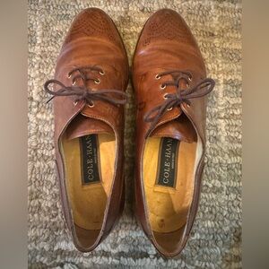 Vintage Cole Haan Men's Tan Leather Oxfords
